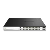 Kép 1/2 - D-LINK Switch 24x10G(24xPOE) + 4x10G / 25G SFP28 Fémházas, Menedzselhető, Rackes, DXS-3130-28P / E D-Link