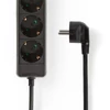 Kép 2/3 - Nedis ESOC630F1BK 6 aljzatos elosztó, 3 m, 3680 W, 16 A, fekete NEDIS