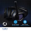 Kép 6/9 - Nedis GHST410BK USB gamer headset, 7.1 térhatás, LED világítás, 2,1m kábel NEDIS