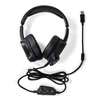 Kép 1/9 - Nedis GHST410BK USB gamer headset, 7.1 térhatás, LED világítás, 2,1m kábel NEDIS