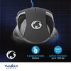 Kép 8/10 - Nedis GMWD110BK gamer egér, 1200 / 2400 / 4800 / 7200 dpi | Állítható DPI | Gombok száma: 6 | Programozható gombok NEDIS