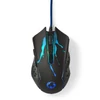 Kép 4/8 - Nedis GMWD210BK gamer egér, 1200 / 1800 / 2400 / 3600 dpi | Állítható DPI | Gombok száma: 6 | Programozható gombok NEDIS