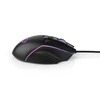Kép 2/14 - Nedis GMWD510BK gamer egér, állítható 800 / 1200 / 2400 / 3200 / 4800 / 7200 dpi | Gombok száma: 6 | RGB NEDIS