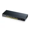 Kép 1/2 - ZYXEL Switch 10x1000Mbps(8xPOE) + 2xGigabit SFP, Fémházas Menedzselhető (8GbE port), GS1900-10HP-EU0102F