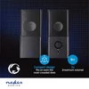 Kép 3/5 - Nedis GSPR10020BK aktív gamer hangszóró 2.0, USB tápellátás, 3,5 mm jack, 18 W, Hangerőszabályozó NEDIS