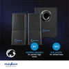 Kép 5/6 - Nedis GSPR10021BK aktív gamer hangszóró 2.1, USB tápellátás, 3,5 mm jack, 30 W, Hangerőszabályozó NEDIS