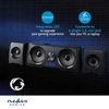 Kép 7/15 - Nedis GSPR21022BK hangszóró készlet, csatornák: 2.2, USB tápellátás, 3,5 mm Férfi, 48 W, LED, Hangerőszabályozó NEDIS