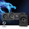 Kép 10/15 - Nedis GSPR21022BK hangszóró készlet, csatornák: 2.2, USB tápellátás, 3,5 mm Férfi, 48 W, LED, Hangerőszabályozó NEDIS