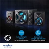 Kép 8/13 - Nedis GSPR31021BK gamer hangszóró készlet, csatornák: 2.1, USB tápellátás, 3,5 mm jack, 33 W, LED, hangerőszabályozó NEDIS