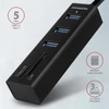 Kép 2/5 - AXAGON HMA-CR3A 3 portos USB 3.2 HUB kártyaolvasóval, fekete