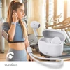 Kép 3/4 - Nedis HPBT2400WT bluetooth fülhallgató (headset), érintésvezérlés, töltőtok, vezeték nélküli töltőtok, mikrofon NEDIS