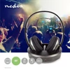 Kép 1/6 - Nedis HPRF210BK rádiófrekvenciás vezeték nélküli RF fejhallgató, akkumulátoros NEDIS