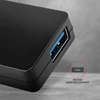 Kép 3/6 - AXAGON HUE-G1A 4 portos USB 3.0 slim hub, fekete