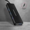 Kép 5/6 - AXAGON HUE-G1A 4 portos USB 3.0 slim hub, fekete