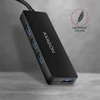 Kép 5/6 - AXAGON HUE-G1A 4 portos USB-C slim hub, fekete