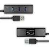 Kép 5/11 - AXAGON HUE-S2BL USB3.0 CHARGING HUB (Négyportos USB 3.0 hub gyors töltéssel és tápellátással. 1,2 méteres kábel) Axagon