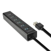 Kép 2/11 - AXAGON HUE-SA7BP USB3.0 CHARGING HUB (Hétportos USB 3.0 hub gyors töltési támogatással. AC adapter a csomagban. Fekete) Axagon