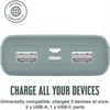 Kép 3/4 - JUICE UNIVERZÁLIS HORDOZHATÓ, ASZTALI AKKUMULÁTOR TÖLTŐ - ECO 3 POWER BANK - 2XUSB +TYPE-C - 10.000 MAH - ÉJFEKETE ZÖLD HAFFNER