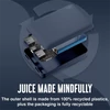 Kép 4/5 - JUICE UNIVERZÁLIS HORDOZHATÓ, ASZTALI AKKUMULÁTOR TÖLTŐ - ECO 3 POWER BANK - 2XUSB +TYPE-C - 10.000 MAH - SÖTÉTKÉK HAFFNER