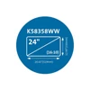 Kép 7/7 - KENSINGTON Monitorszűrő (MagPro Magnetic Privacy 24" 16:10 Monitor) Kensington