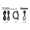 Kép 19/19 - iiyama Prolite LFD, 24 / 7 VA, 31,5", 1920x1080, 16:9, 500cd, 8ms, HDMI / USB / LAN / Wifi, hangszóró, antiglare Iiyama