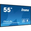Kép 3/7 - IIYAMA ProLite LFD, VA, 24 / 7, 54,6", 3840x2160, 16:9, 500 cd / m˛, 6.5ms, 4000:1, HDMIx3 / 2xUSB / RS-232C / RJ45 / IR, Iiyama
