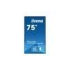 Kép 2/17 - iiyama Prolite IPS 24 / 7 74,5", 3840x2160,16:9, 800cd / m2, 8ms,1200:1, HDMIx2 / DP / USBx2 / RS232C / RJ45 LH7565UHSB-B1 Iiyama