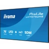 Kép 6/16 - IIYAMA ProLite LFD, IPS, 24 / 7, 75", 3840x2160, 16:9, 500 cd / m˛, 8ms, 1200:1, HDMIx3 / DisplayPort / USB / RS-232C / RJ45 / IR, Iiyama