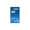 Kép 4/17 - iiyama Prolite IPS 24 / 7 86", 3840x2160,16:9, 800cd / m2, 8ms,1200:1, HDMIx2 / DP / USBx2 / RS232C / RJ45 LH8665UHSB-B1 Iiyama
