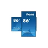 Kép 7/17 - iiyama Prolite IPS 24 / 7 86", 3840x2160,16:9, 800cd / m2, 8ms,1200:1, HDMIx2 / DP / USBx2 / RS232C / RJ45 LH8665UHSB-B1 Iiyama