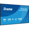 Kép 3/16 - IIYAMA ProLite LFD, IPS, 24 / 7, 86", 3840x2160, 16:9, 500 cd / m˛, 8ms, 1200:1, HDMIx3 / DisplayPort / USB / RS-232C / RJ45 / IR, Iiyama