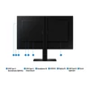 Kép 6/6 - SAMSUNG IPS 100Hz monitor B2B 24" S60D, 2560x1440, 16:9, 350cd / m2, 5ms, HDMI / DisplayPort / 3xUSB, Pivot SMG