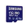 Kép 3/9 - SAMSUNG Memóriakártya, PRO Plus microSDXC kártya 128GB, CLASS 10, UHS-I, U3, V30, A2, + Adapter, R180 / W130 SMG