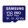 Kép 1/9 - SAMSUNG Memóriakártya, PRO Plus microSDXC kártya 128GB, CLASS 10, UHS-I, U3, V30, A2, + Adapter, R180 / W130 SMG