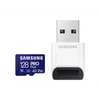 Kép 1/10 - SAMSUNG Memóriakártya, PRO Plus + Reader microSDXC 128GB, CLASS 10, UHS-I, U3, V30, A2, R180 / W130 SMG