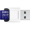 Kép 1/3 - Samsung Pro Plus 256GB microSD (MB-MD256KB/WW) memória kártya kártyaolvasóval