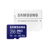 Kép 4/9 - SAMSUNG Memóriakártya, PRO Plus microSDXC kártya 256GB, CLASS 10, UHS-I, U3, V30, A2, + Adapter, R180 / W130 SMG