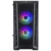 Kép 2/5 - COOLER MASTER Ház Mini Tower ATX MASTERBOX MB311L ARGB + Kontroller + 2db Ventilátor, Tápegység nélkül, Üvegfalú, fekete Cooler Master