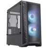 Kép 1/5 - COOLER MASTER Ház Mini Tower ATX MASTERBOX MB311L ARGB + Kontroller + 2db Ventilátor, Tápegység nélkül, Üvegfalú, fekete Cooler Master