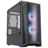 Kép 1/5 - COOLER MASTER Ház Mini Tower ATX MASTERBOX MB320L ARGB + Kontroller,2db Ventilátorral,Tápegység nélkül, Üvegfalú, fekete Cooler Master