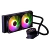 Kép 1/6 - COOLER MASTER CPU hűtő MASTERLIQUID 240L CORE ARGB (vízhűtés), 2 Ventilátoros, LGA1700 támogatással, fekete Cooler Master