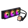 Kép 2/6 - COOLER MASTER CPU hűtő MASTERLIQUID 360L CORE ARGB (vízhűtés), 3 Ventilátoros, LGA1700 támogatással, fekete Cooler Master