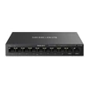 Kép 1/2 - MERCUSYS Switch 8x100Mbps(8xPOE + ) + 2xLAN(1000Mbps), Fémházas Asztali / Rackes, MS110CMP TP-Link