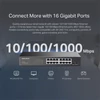 Kép 4/5 - MERCUSYS Switch 16x1000Mbps, Fémházas Asztali Rackes, MS116GS TP-Link