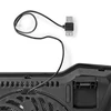 Kép 4/6 - Nedis NBCR101BK notebook hűtő, 17", 125mm ventilátor, LED, zaj 15db NEDIS