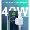 Kép 2/6 - Choetech PD40W Dual USB-C EU wall charger