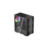 Kép 1/2 - DEEPCOOL Ház Micro ATX CC360 ARGB Tápegység nélkül, Fekete Üvegfalú DEEPCOOL