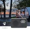 Kép 5/6 - Nedis RDFM2225BK hordozható FM rádió, digitális hangolás, Bluetooth, Fejhallgató kimenet, Ébresztőóra, akkumulátor NEDIS