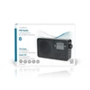 Kép 6/6 - Nedis RDFM2225BK hordozható FM rádió, digitális hangolás, Bluetooth, Fejhallgató kimenet, Ébresztőóra, akkumulátor NEDIS
