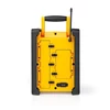 Kép 2/8 - NEDIS RDFM3100YW hordozható FM rádió, bluetooth, rezgéscsillapítás, 15W, 20 FM állomás, 3,5 mm audióbemenet NEDIS